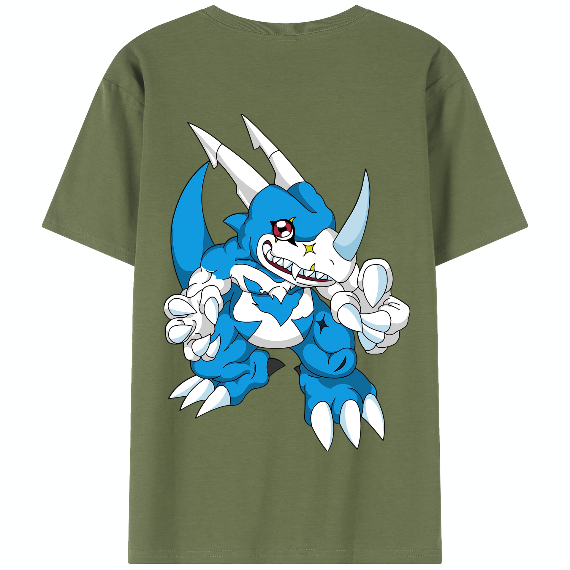 （画像用） Digimon デジタルモンスター/デジモン 綿100％半袖Tシャツ（背面プリント）